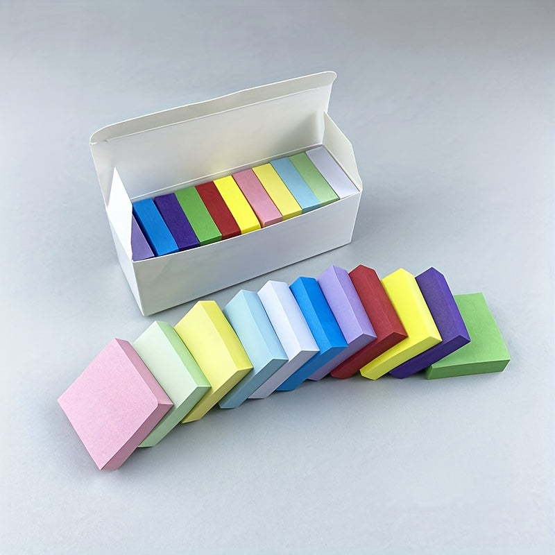 11pcs Rainbow Mini Sticky Notes, 1100 Pages