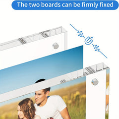 Acrylic Picture Frame 10x16 Clear Double Sided Photo Display