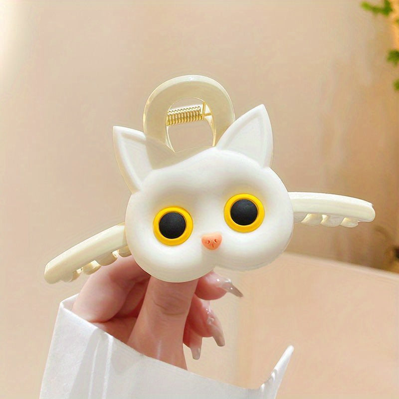 Silicone Cat Hair Claw Hair Clip Female Large Back Head Clip Cartoon Headwear