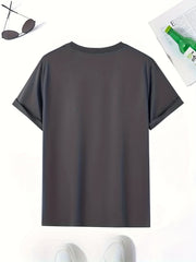 Men's Papa Print T shirt Casual Breathable Tee Men's Clothing