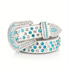 Glitter Rhinestone Hip Hop Belt Y2K Bling Sparkly Cowgirl Belt