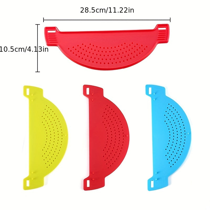 Handheld Plastic Pot Strainer with Handle for Fruits Vegetables Noodles