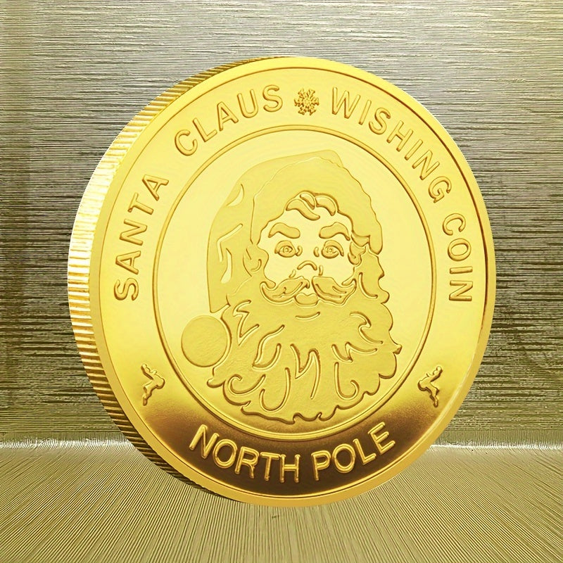1pc Christmas Coin Thanksgiving Party Favors Badges