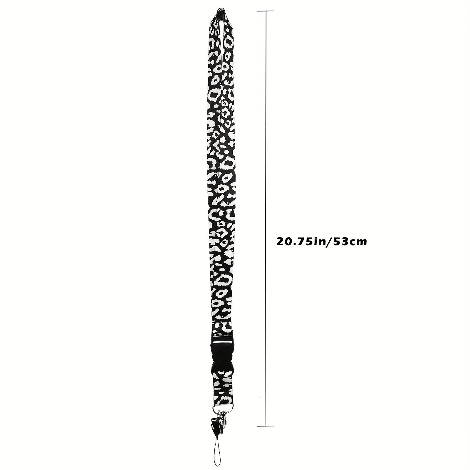 Leopard Pattern Neck Lanyard For Keys Wallet ID Card Holder