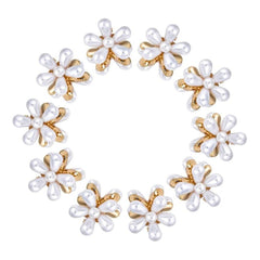 10pcs Pearl Hair Claw Vintage Hair Clips Daisy Bangs Clips Hair Accessories