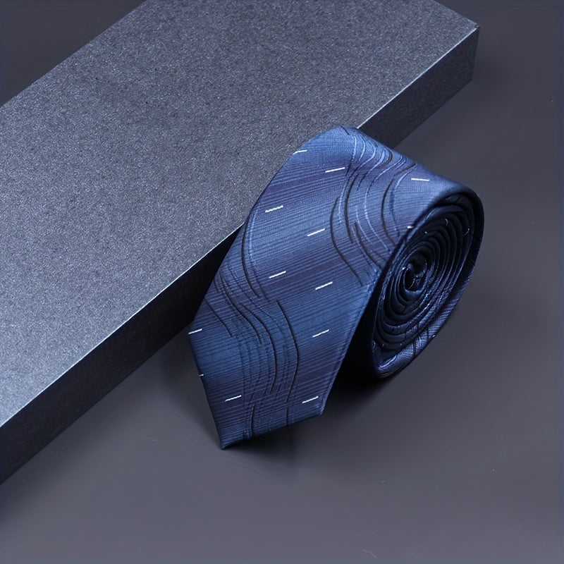 Polyester Stripe Tie Business Necktie For Men