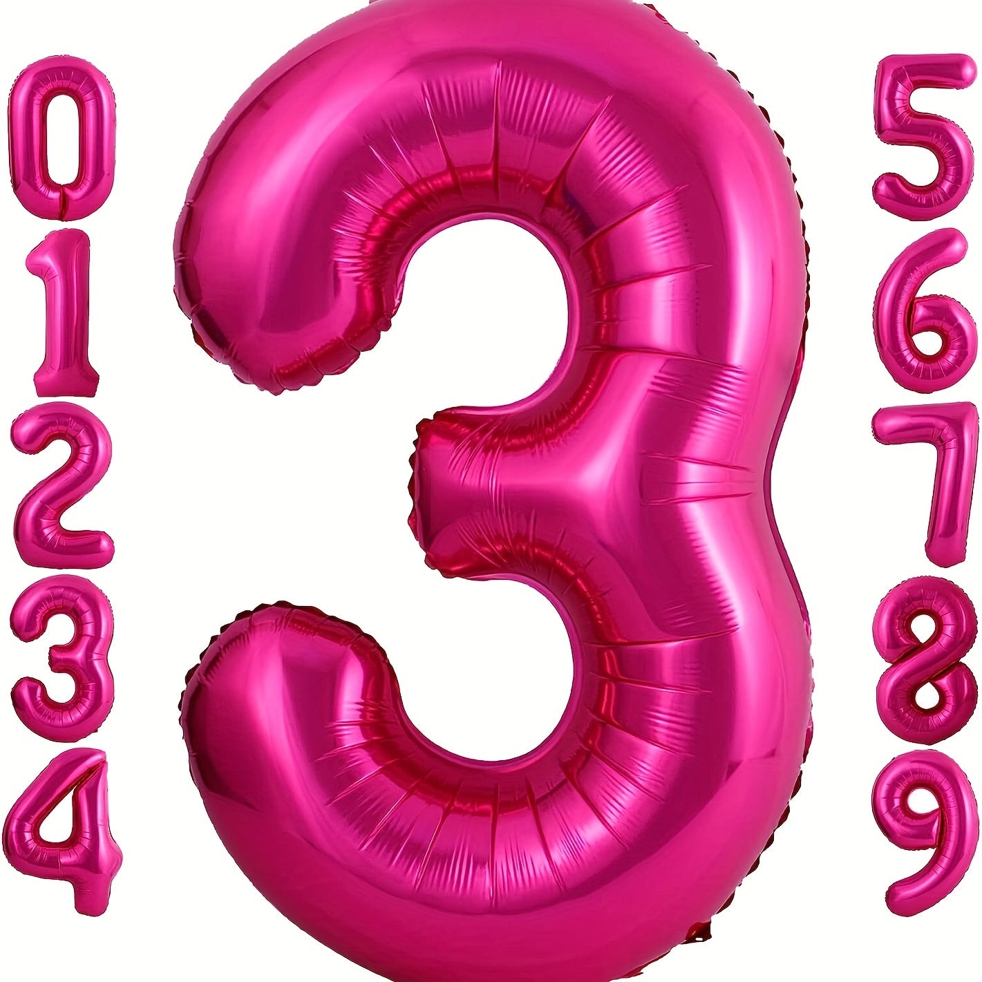 40 Inch Peach Number 0 9 Balloon for Birthday Party
