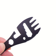 10 in 1 Stainless Steel Camping Tool - Lightweight & Portable Outdoor Gadget