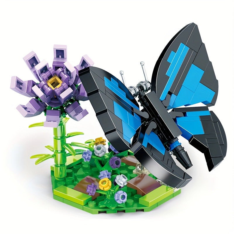 Creative Butterfly Building Block Set Animal Series Stacking Skill Training