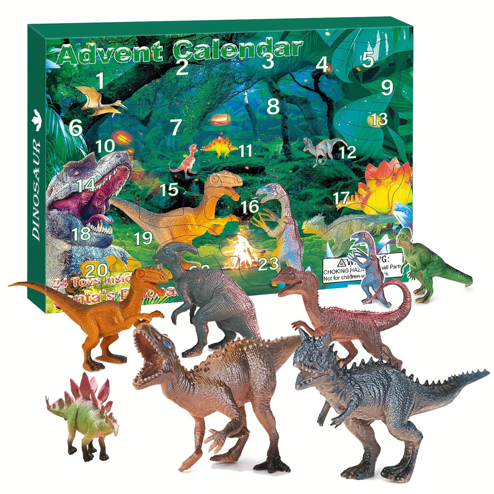 Dinosaur Toys Advent Calendar 24 Days Countdown Christmas Surprise Set