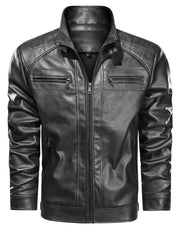 Men's Biker PU Jacket - Stylish and durable outerwear for bikers