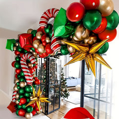 86pcs Christmas Balloon Wreath Set Blessing Gift Background Decoration