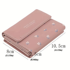 Flower Pattern Coin Purse Card Wallet Women's Clutch Bag
