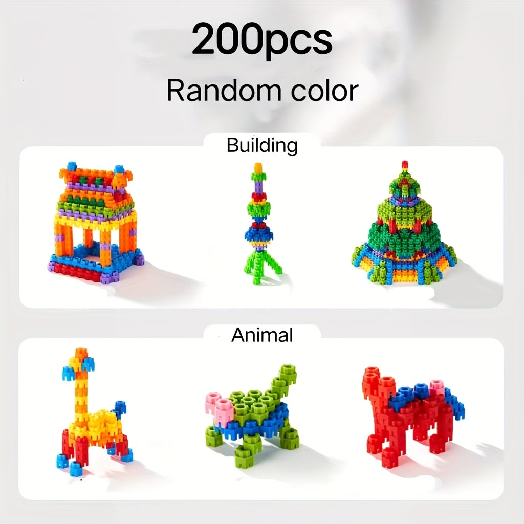100-300pcs Hexagonal Building Blocks Educational Toys Shapes Logical Thinking
