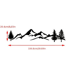Car Reflective Mountain Flower Decal Vinyl Graphics Kit