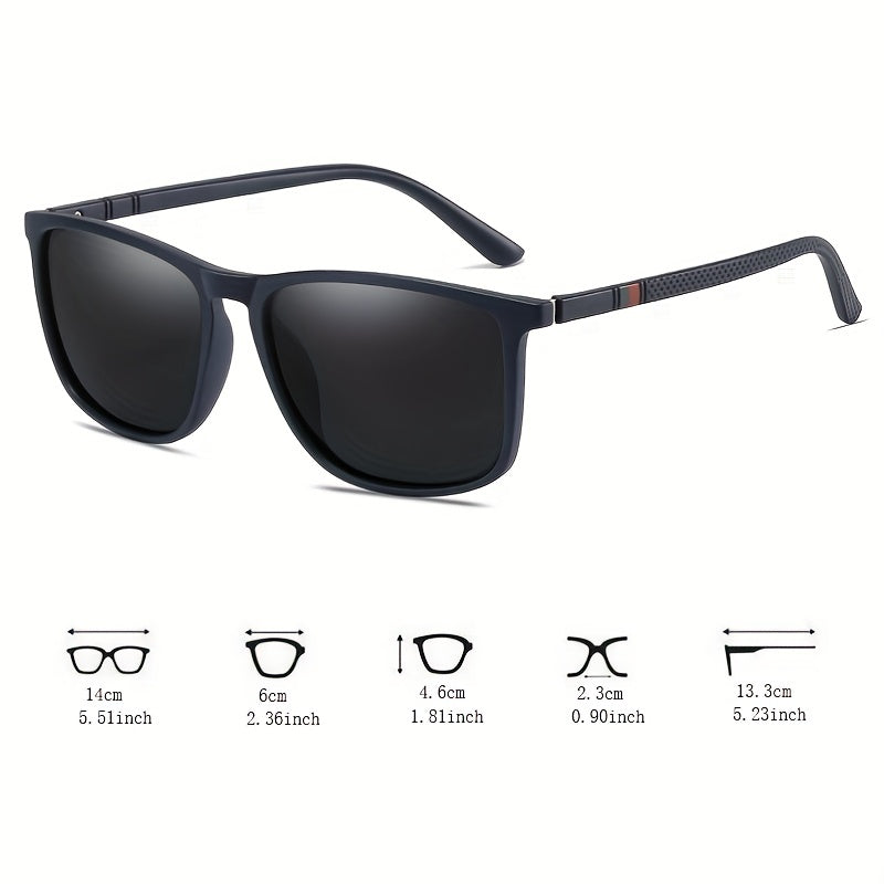 Men's Vintage Square Polarized Sunglasses Driving Shades UV Protection
