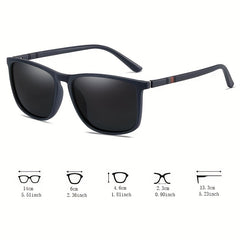 Men's Vintage Square Polarized Sunglasses Driving Shades UV Protection