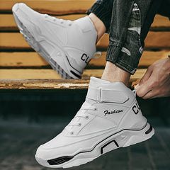 Men's Elevator Casual Shoes Hook And Loop Fastener