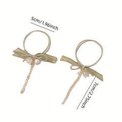 Elastic Bell Orchid Hair Tie Ribbon Hair Accessories