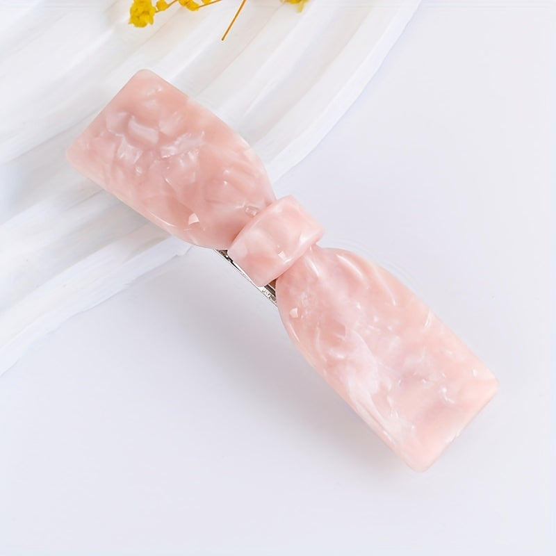 Bowknot Acetate French Barrette Hair Clip Hair Accessories