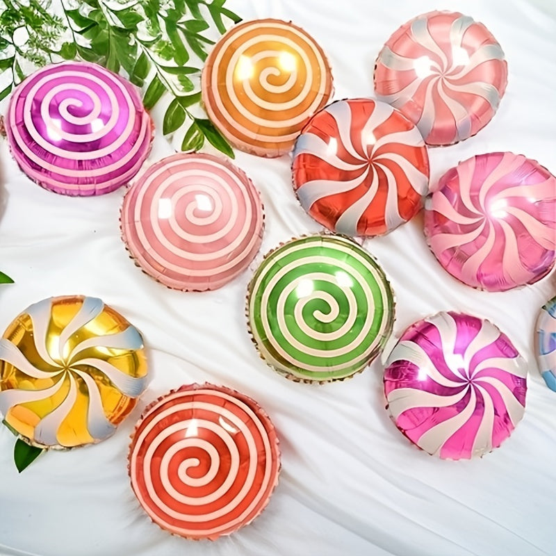 10pcs Lollipop Aluminum Foil Balloons Birthday Party Decoration