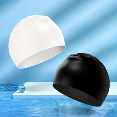 Unisex Silicone Swim Cap Waterproof Non Slip Elastic Men Women