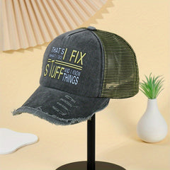 Unisex Breathable Adjustable Baseball Cap Embroidered For Outdoor Sport