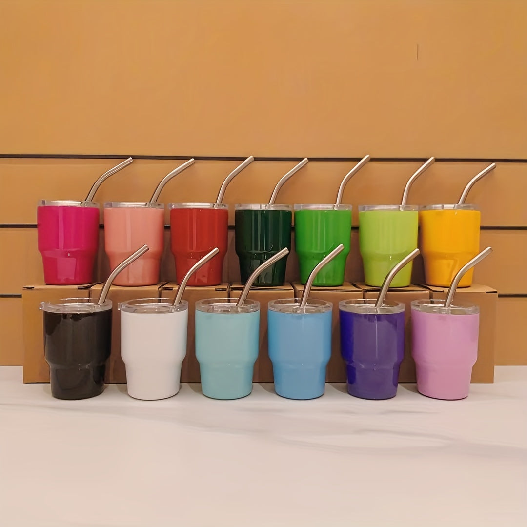 3pcs 60ml 2oz Mini Vacuum Water Cup Insulation Stainless Steel