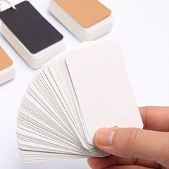 100 Blank Paper Flashcards for Traveling Diary