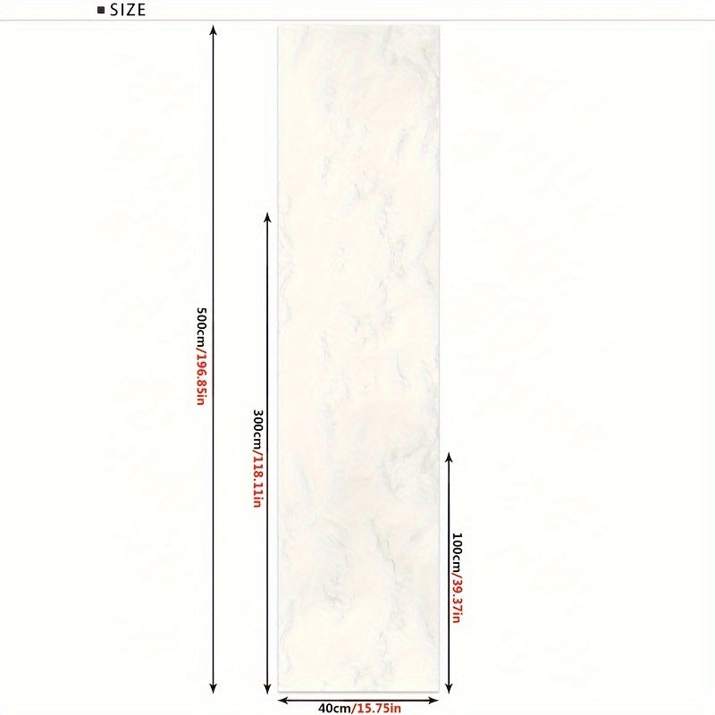 Matte Marble Pattern Self-Adhesive Wallpaper Anti-Slip Waterproof Sticker
