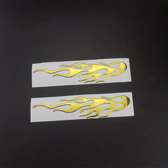 Universal 3D Flame Reflective Stickers for Car Motorcycle Scooter Chopper