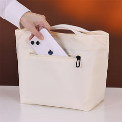 Waterproof Lunch Bag Insulated Tote for Office School Travel Beige