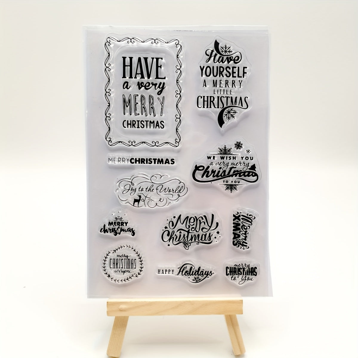 Christmas Word DIY Silicone Transparent Stamp