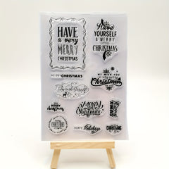 Christmas Word DIY Silicone Transparent Stamp
