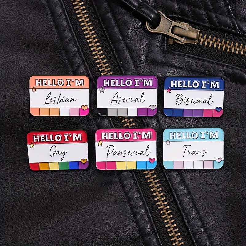 Stylish Label Pin for Backpacks Jackets