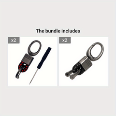 Stylish Car Key Holder with Durable Buckle - Perfect Gift for Men and Women