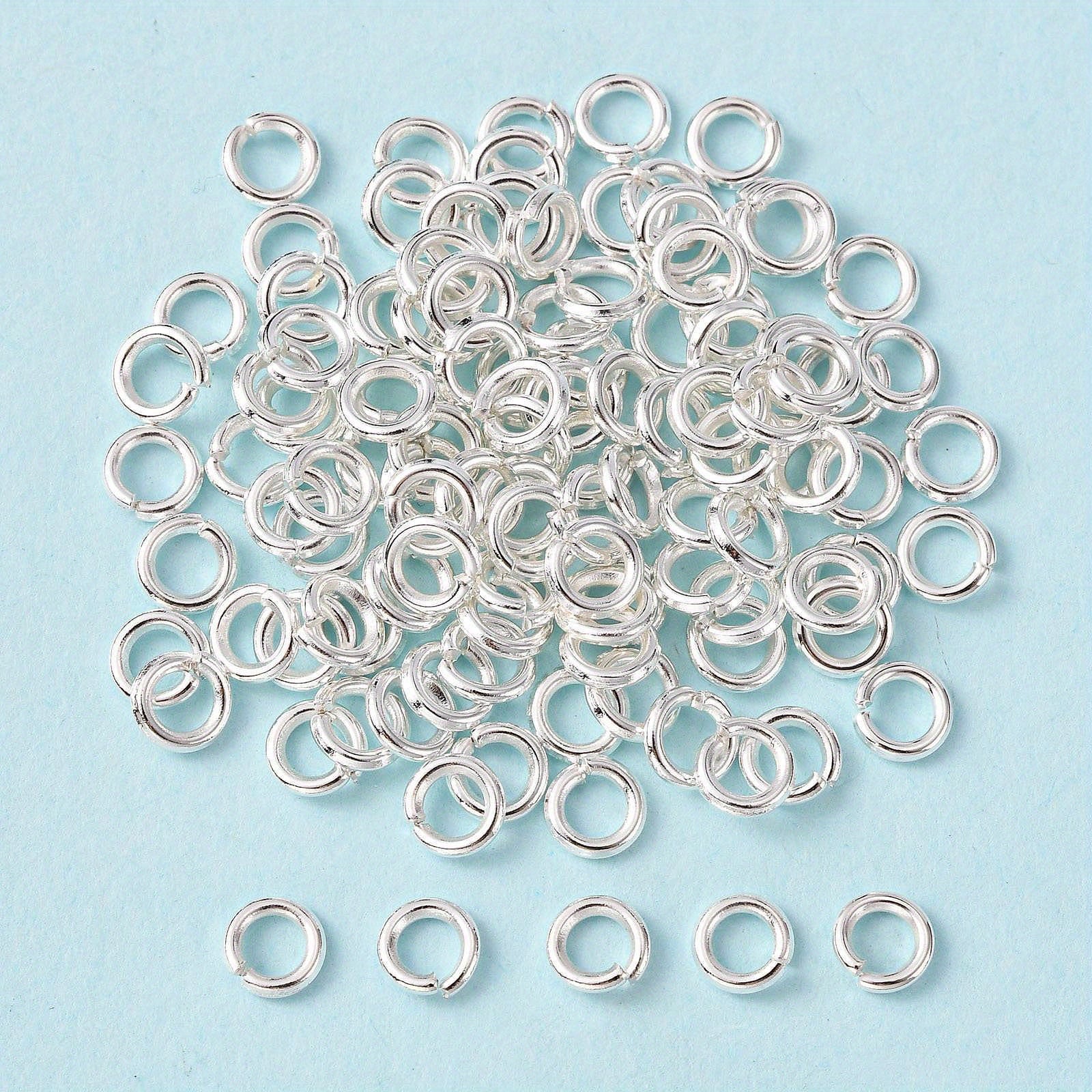 120Pcs Silvery Brass Jump Ring Jewelry Making Accessories