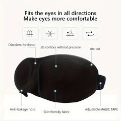 Blackout Eye Mask Sleep Comfortably & Block Out Light Travel Friendly