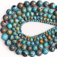 Malachite Stone Beads for Jewelry Making