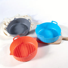 1pc Silicone Air Fryer Liner 18 01cmx5 Heat Resistant Reusable Air Fryer Liners