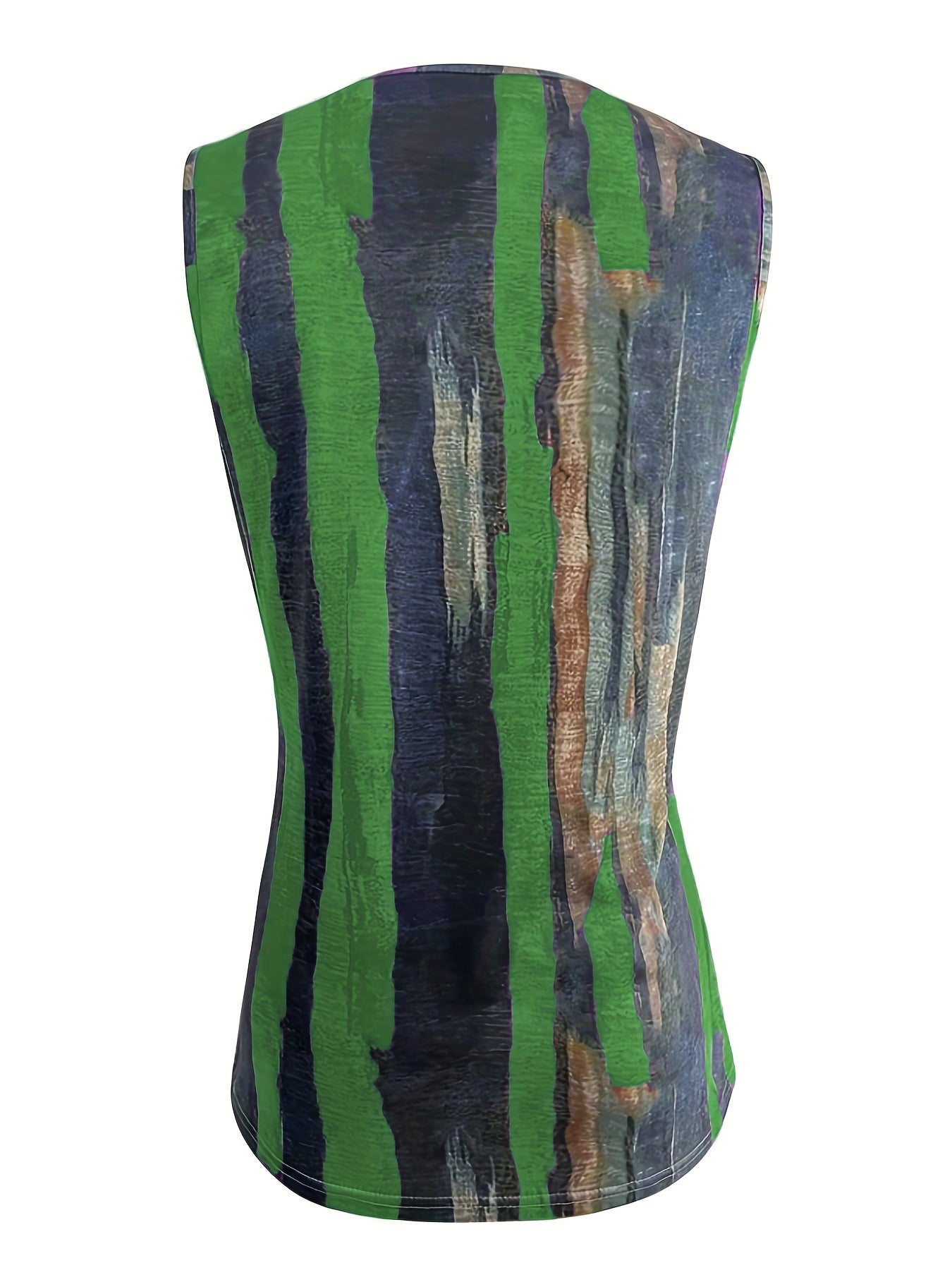 Striped Tank Top Casual Sleeveless Summer Top Women's Clothing