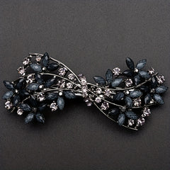 Retro Floral Hair Clip Rhinestone Daisies Barrette