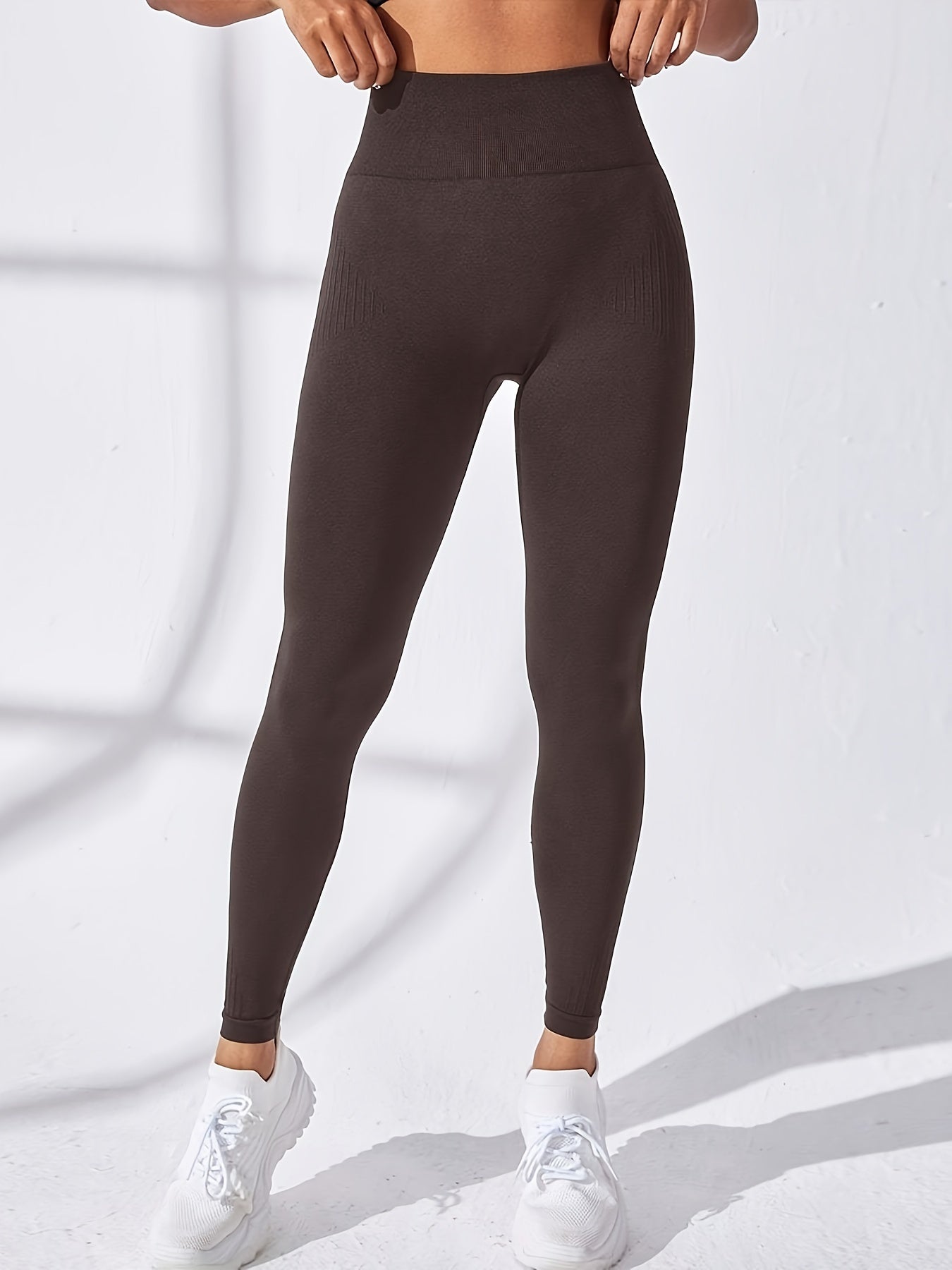 Solid Fitness Gym Sport Leggings High Waist Yoga Workout Running Tight Pants