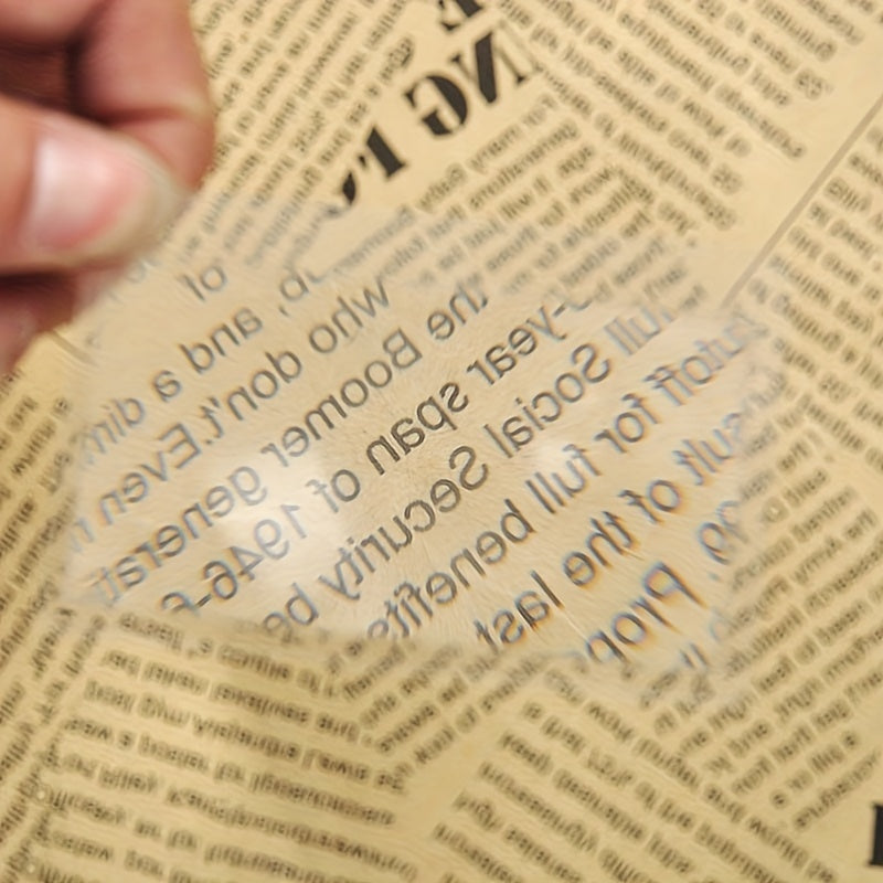 Transparent Magnifier Reading Magnifying Glass Lens Pocket