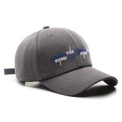 Letter Embroidery Unisex Baseball Cap Solid Dad Hats Sports