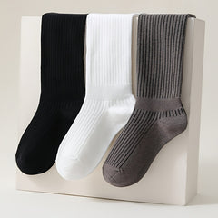 6-Pair Solid Ribbed Over-the-Knee Socks Women's Stockings