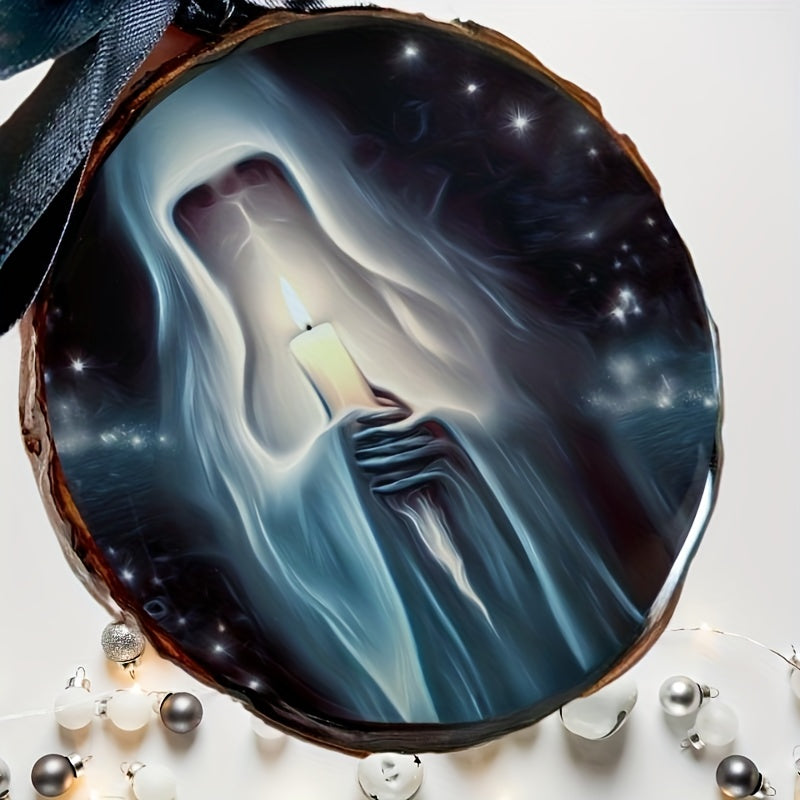 Wood Slice Christmas Tree Pendants Holiday Decoration
