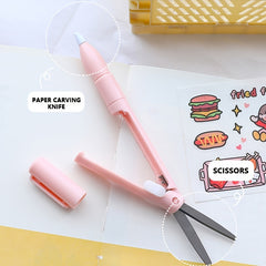 Foldable Pencil Scissors Mini Small Utility