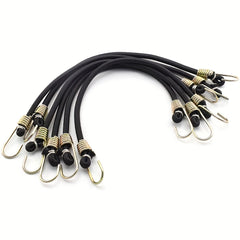 15pcs Heavy Duty Bungee Cords 12in Mini with Hooks - Camping, Cars, Bicycles