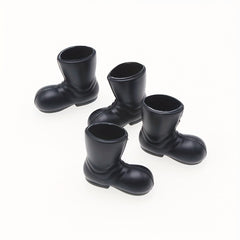 2pcs Mini Plastic Christmas Boots Dollhouse Rain Shoes